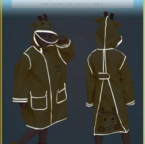 Impermeable Desechable de Plástico con Dibujos Animados para Niños, para una Sola Persona, para Viajes, Hecho en China, Venta Caliente - Product Image 4