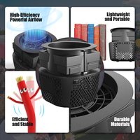 Potente Soplador de Aire Industrial de 50W con Batería para Halloween y Marionetas Aéreas