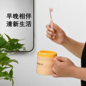 Vaso de Doble Pared, Imitación Cerámica, Color Sólido, para Uso Familiar, Padres e Hijos, Parejas, Origen Taizhou - Product Image 2