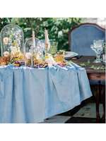 Nappe en velours bleu classique et confortable, douce pour la peau, idéale pour la Saint-Valentin, les mariages et la décoration intérieure
