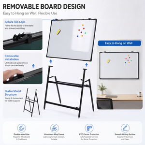<span class=keywords><strong>Tableau</strong></span> <span class=keywords><strong>blanc</strong></span> mobile <span class=keywords><strong>sur</strong></span> roulettes pour écoles – Équipement essentiel pour la salle de classe - Product Image 2