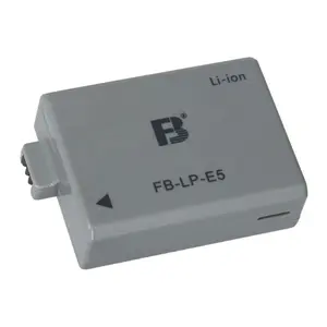 FB LP-E5 Rechargeable 830mAh 7.4V LPE5 camera with liion battery for Canon EOS Rebel XS T1i 1000D 450D 500D Digital Cameras