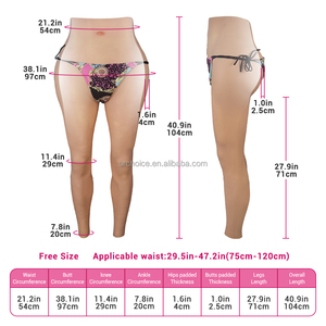 Silicone vagin culotte hanches levage fausse chatte pantalon sexe cul fesses pantalon mâle à femelle crosscommode Cosplay glisser reine - Product Image 2