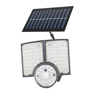 Lampe solaire extérieure 112 LED super lumineuse, 3 modes, projecteur avec télécommande, étanche IP65, capteur de mouvement pour jardin et cour - Product Image 3