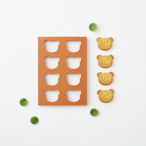 Stampo per Biscotti a Forma di Orsetto, Cuore e Quadrato, <span class=keywords><strong>in</strong></span> Ceramica per Alimenti, Colore Bianco Croccante - Product Image 3