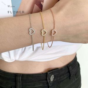 Dylam 18k Gold Plated Heart <b>Adjustable</b> <b>Bracelet</b> Ankle <b>Bracelets</b> for Women Girls Initial 18k Real Plated Anklets Love Bead Chain - Product Image 3