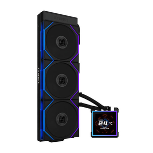 Nouveau refroidisseur d'eau pour processeur tout-en-un HydroShift II LCD-S RGB avec écran LCD IPS de 3,4 pouces, 3 modes de contrôle, dissipateur thermique en aluminium, roulement à billes - Product Image 3