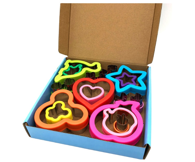 Оптовая продажа, обед, интересный симпатичный дизайн, пластиковые сэндвичи и хлеборезы, форма для детского питания, наборы для формования