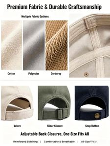 Gorra de Béisbol Deportiva Personalizada con Logotipo, de Algodón, Corona Profunda, Talla Grande, Ajustable, Visera Plana, Gorra Deportiva Lisa - Product Image 3