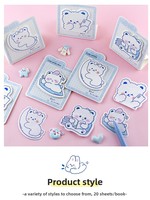 Adorables notes autocollantes Ours polaire YH-4157 : Capturez les joies chaleureuses de la vie – Votre compagnon de bureau Ours polaire pour vos notes et listes de tâches