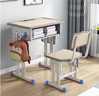 Vente chaude en Chine Mobilier Scolaire Étudiant Étude Apprentissage Table Bureau et Chaise Ensembles Bureau D'étude