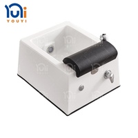 Bassin de pédicure pour salon de manucure, tout style, avec lumière LED vibrante et drainage automatique