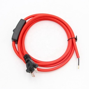 Câbles d'alimentation polarisés à 2 broches US 110V CA <span class=keywords><strong>avec</strong></span> <span class=keywords><strong>interrupteur</strong></span>, dénudés - Product Image 3