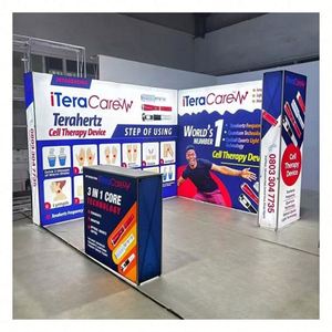 Aluminum <b>Frame</b> Collapsible Fabric Stand SEG Advertising Light Box Backlit Pop up Display Backdrop Exhibition Stand - Product Image 1