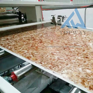 Máquina de fabricación de láminas de plástico de PVC con revestimiento UV Línea de producción de tableros de pared de mármol artificial de PVC - Product Image 4