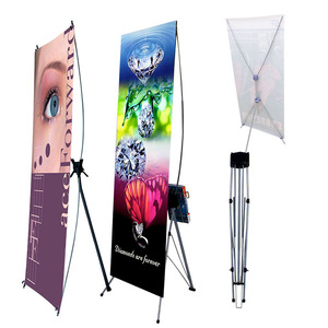 Expositor Plegable Tipo <span class=keywords><strong>X</strong></span> para Publicidad Exterior, <span class=keywords><strong>60x160</strong></span> 80x180, Soporte para Carteles y Pancartas - Product Image 1