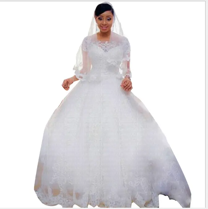 Moda Vestido De Noiva gelin tül Mariage düğün elbisesi gelinlikler