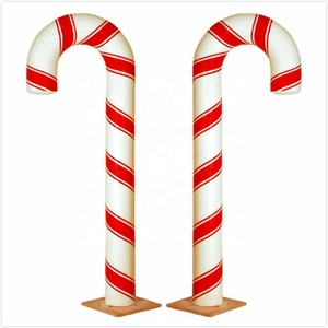 Bastón de caramelo navideño de fibra de vidrio de 6 pies - Product Image 4