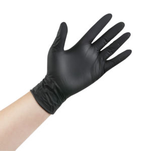 Premium Food Grade Black <b>Nitrile</b> <b>Gloves</b> - 100pcs Box Multi-Size <b>Disposable</b> & Protective Non-Slip Textured for Commercial Kitchen - Product Image 1