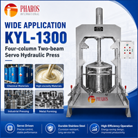 Presse hydraulique servo à quatre colonnes et deux poutres Pharos KYL-1300L, en acier inoxydable, haute efficacité, entièrement automatique
