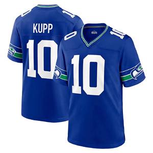 Maillot de football cousu des Seattle Seahawks # 11 Smith-Njigba # 10 Kupp # 12 ventilateurs # 14 Darnold Men Wholesale Sports Tops - Product Image 4