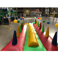 Jeu de ballon flottant interactif gonflable Jeu de ballon flottant Jeux de carnaval en plein air pour enfants de 2 à 14 ans PVC Portable