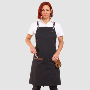 Tablier personnalisé avec logo pour la cuisine et la préparation culinaire, réglable, en coton durable, uniformes de restaurant et de bar, tabliers personnalisés - Product Image 1