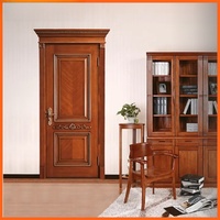 Portes en bois massif peintes, insonorisées, style crème vintage, pour chambres à coucher, bois composite, porte chinoise.