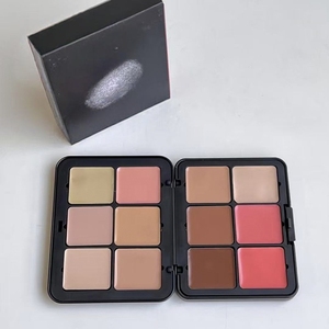 HQ Mixed Proc Discount Vegan Highlighter Cosmetic Iron Pallet 12 Colors Cream <b>Blush</b> Concealer Makeup Palette Mineral - Product Image 4