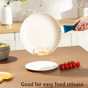 Sartén de aluminio y cerámica DB de 10 pulgadas, antiadherente, calentamiento rápido, Corsair acabado azul, calentamiento rápido moderno para todas las cocinas, incluido - Product Image 4