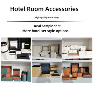 Accesorios personalizados para habitaciones de hotel Artículos de cuero de hotel de lujo de 5 estrellas Fabricante de suministros para hoteles - Product Image 6