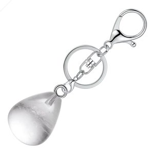 Thời Trang Pha Lê Keychain Cho Phụ Nữ Nước Drop Shipping Bạc Với Reiki Tự Nhiên Tiger Eye Đá Mặt Dây Chuyền Tự Làm Động Vật Chủ Đề Chủ Đề Chủ - Product Image 6