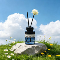 Bouteilles en verre d'huiles aromatiques personnalisées en gros pour diffuseurs à bâtonnets sans flamme, idéales pour les salons et les salles de bain