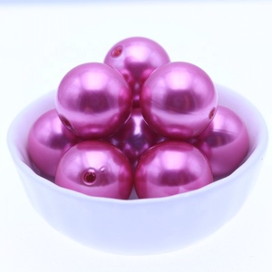Charmant 20MM Indigo ABS Fashion Imitation Perles Perles Acrylique <span class=keywords><strong>pour</strong></span> la Fabrication de <span class=keywords><strong>Bijoux</strong></span> - Product Image 5