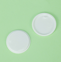 Joints à tirer à la main en plastique blanc pour pots de crème Emballage cosmétique Insert Cap Disque d'étanchéité Couvercles et fermetures de bouteilles
