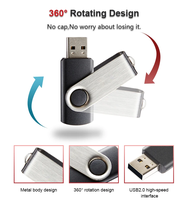 Memoria USB Plegable Giratoria de 1GB 2GB 4GB 32GB, Pendrive, Unidad Flash, Memoria USB para Computadora