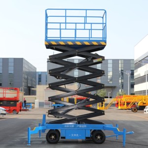 Plateformes Aériennes 8m – Nacelles Élévatrices Mobiles Remorquables 500kg – <span class=keywords><strong>Échafaudage</strong></span>s et Nacelles Ciseaux Hydrauliques pour l'Entretien des Espaces - Product Image 3