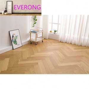 2024 <span class=keywords><strong>EV</strong></span> Premium Parquet en chêne courbé à chevron Parquet en bois massif Design moderne pour les salons Chambres à coucher Installation facile par clic - Product Image 3