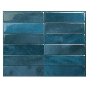Smart Peel and Stick <b>Backsplash</b> <b>Tiles</b> Dark Green Self Adhesive 3d Wall Stickers - Product Image 3