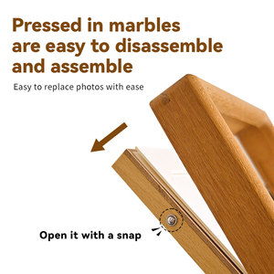 High Quality Nordic Style Walnut Solid Wood <strong>Photo</strong> <strong>Frames</strong> Double Sided <strong>A5</strong> Picture <strong>Frames</strong> Wholesale High Demand - Product Image 4