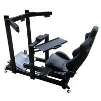 Vente en gros usine, personnalisation : Sim Rig 4080 Noir, équipement de jeu, cockpit de simulation de course, configuration complète, simulateur de course