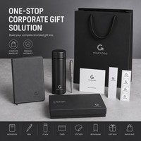Carnet à couverture rigide personnalisé avec stylo, couverture en PU, reliure cousue, format A5, estampage à chaud, boîte numérique, ruban, 80 feuilles, coffret cadeau d'entreprise pour les fêtes