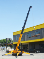 Mini-grue araignée de 5 tonnes, grue sur chenilles compacte, équipement de levage intérieur à vendre