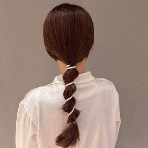 7cm Élastique Téléphone Fil Cordons Bandes De Cheveux Avec Des Crochets En Métal Japonais Tissage Queue De Cheval Artefact Outils Fille Cheveux Cravate Bun-Head Hol - Product Image 2