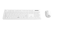 Clavier et souris sans fil à membrane AIKUN pour bureau et domicile, touches multimédias, souris 3D 1200 DPI, plug and play, design fin