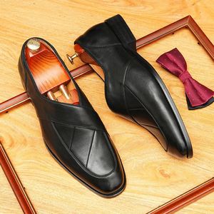 Nuevos Zapatos de Cuero para Hombre, Estilo Británico, Casuales de Negocios, Formales, para Boda, con Suela Gruesa y Brillante, de Gamuza - Product Image 5