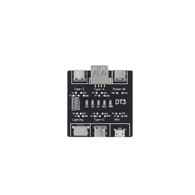 USB Data Cable On-Off Detection Board for Micro Type-C Port DT3 USB Cable Tester Fast Detection Lightweight Durable