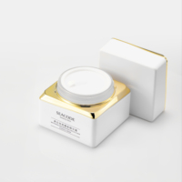 Pot en verre blanc de 50 g avec couvercle, pot pour crème pour les mains, pot cosmétique, pot à lotion unique, 30 ml, 100 ml, emballage haut de gamme pour soins de la peau