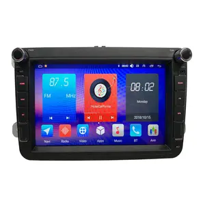 Android 10.0 car dvd player for Volkswagen jetta passat b6 polo tiguan double din one din silm car stereo with carplay