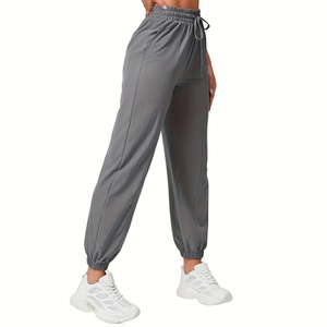 Pantalons de sport décontractés pour femmes grande taille OEM, taille élastique, amples, respirants, à séchage rapide, amincissants, pour la course à pied - Product Image 4